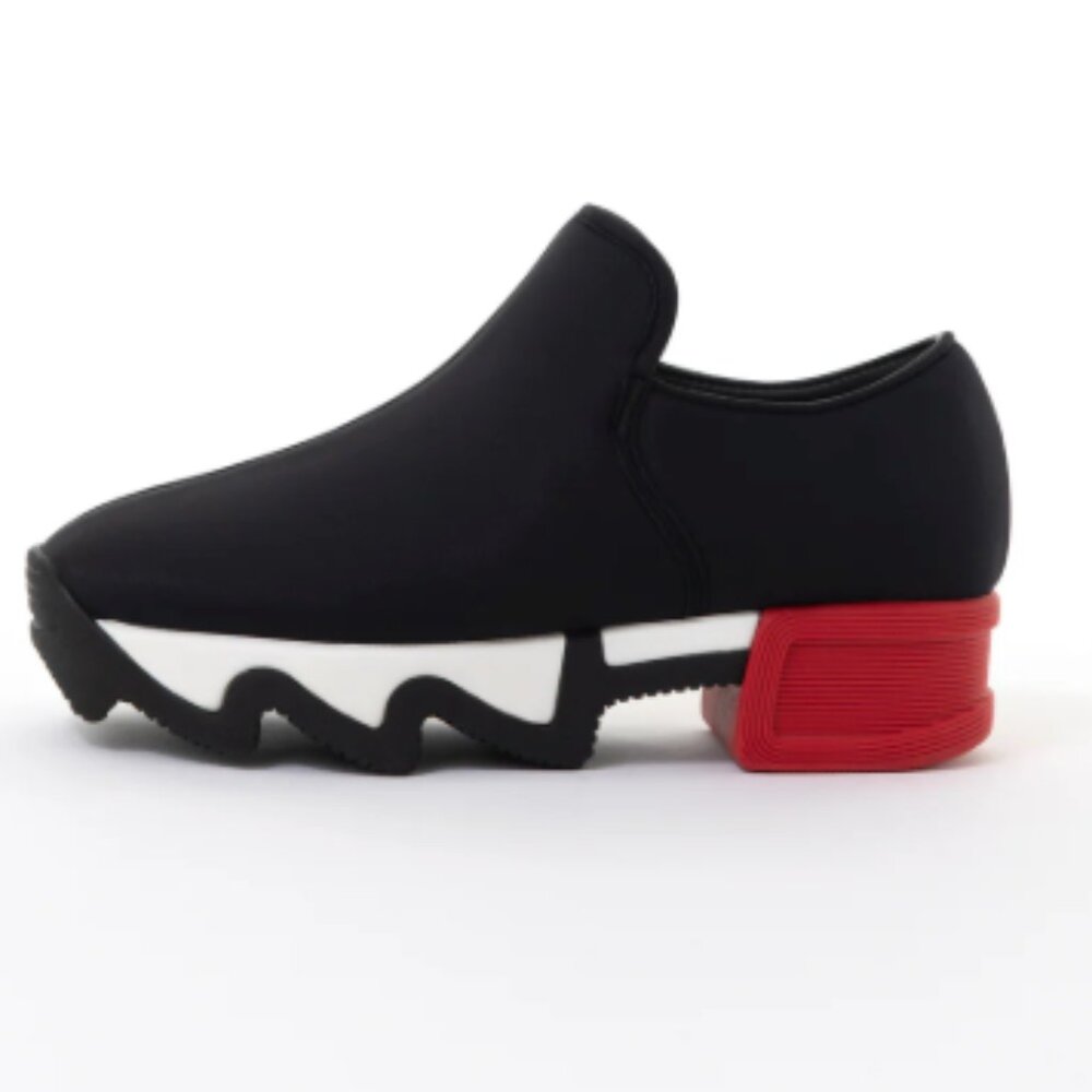 IRI NYC WES I Low Top Women's Sneaker Shoes Black, Red & White Size US10.5 EU41